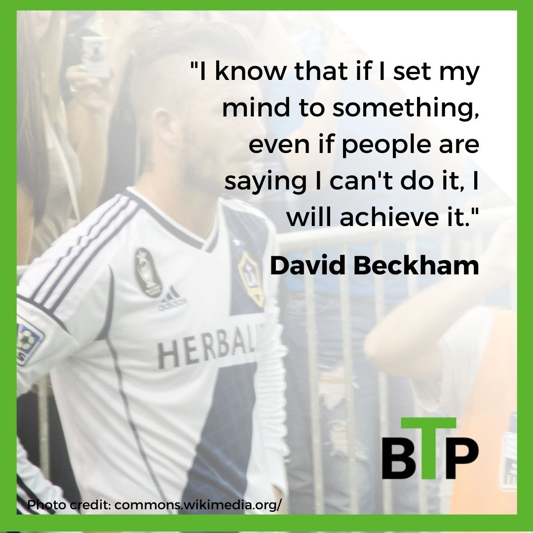 fitness dad david beckham on success