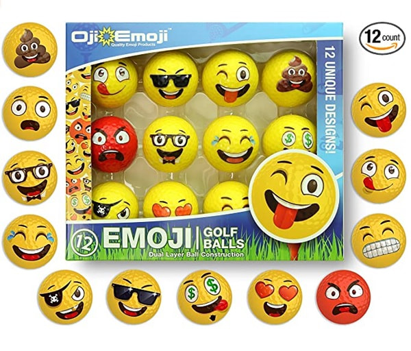emoji golf balls for dads